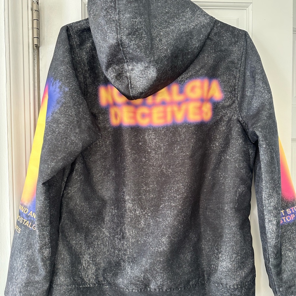 Core Memory Men’s Hoodie - Black with Multicolor Accents - Picture 2 of 3